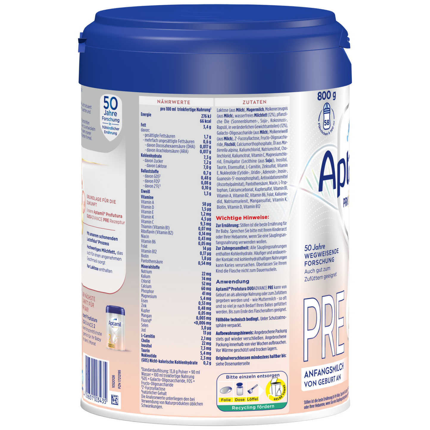 Aptamil Profutura DUOADVANCE Pre (800g)