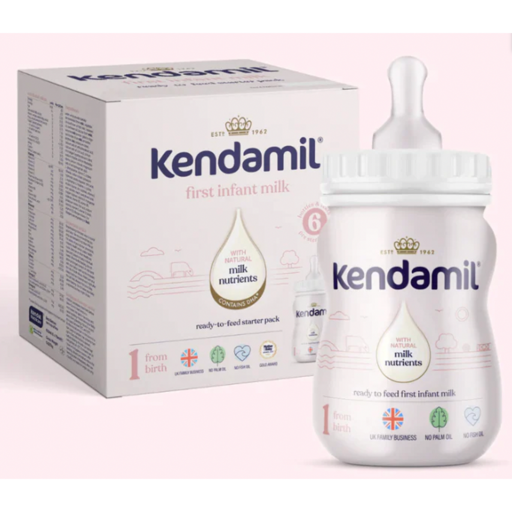 
                  
                    Kendamil 1 First Infant Milk Ready To Feed Starter Pack 6 X 70Ml- 6 Boxes
                  
                