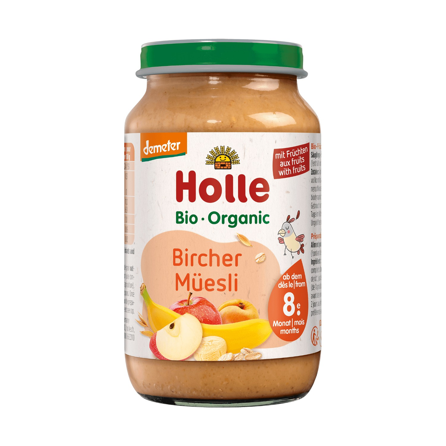 Holle Organic Birchermuesli with Fruits baby food jar 220g