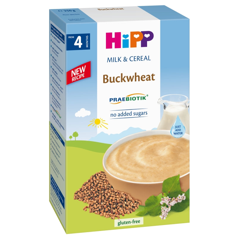 HiPP Milk & Cereal Buckwheat, 250 g (4+ months)
