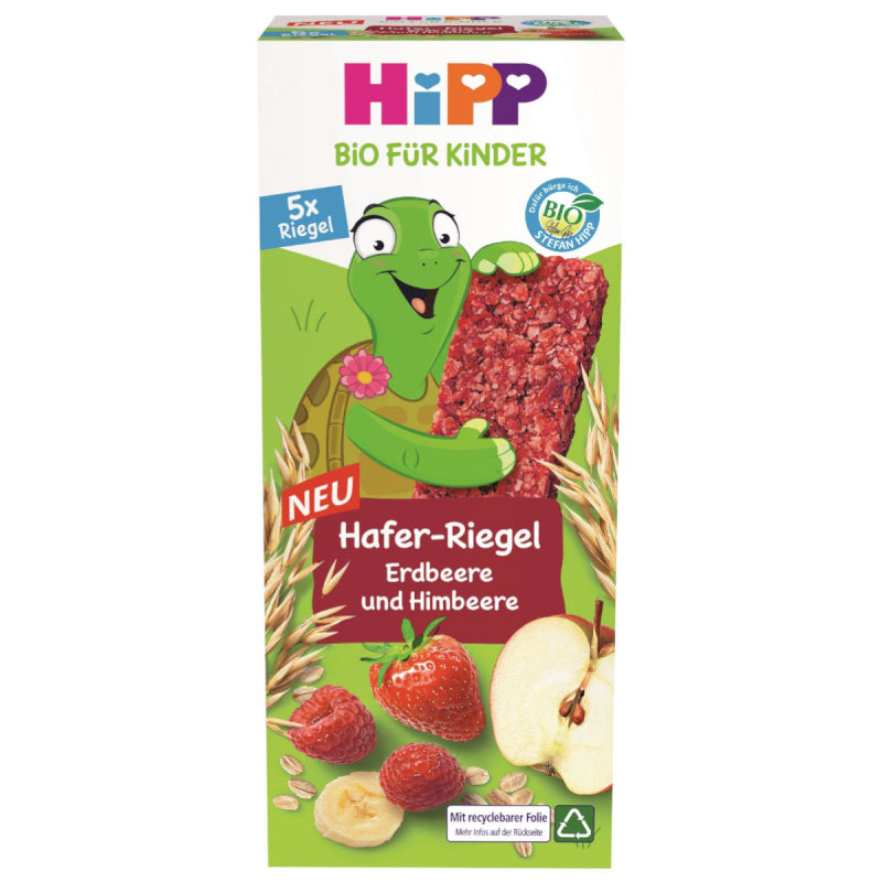 HiPP Organic Turtle Oat Bar Strawberry & Raspberry