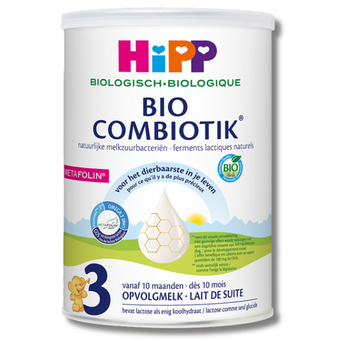 Hipp Bio Combiotik baby formula can on a white background