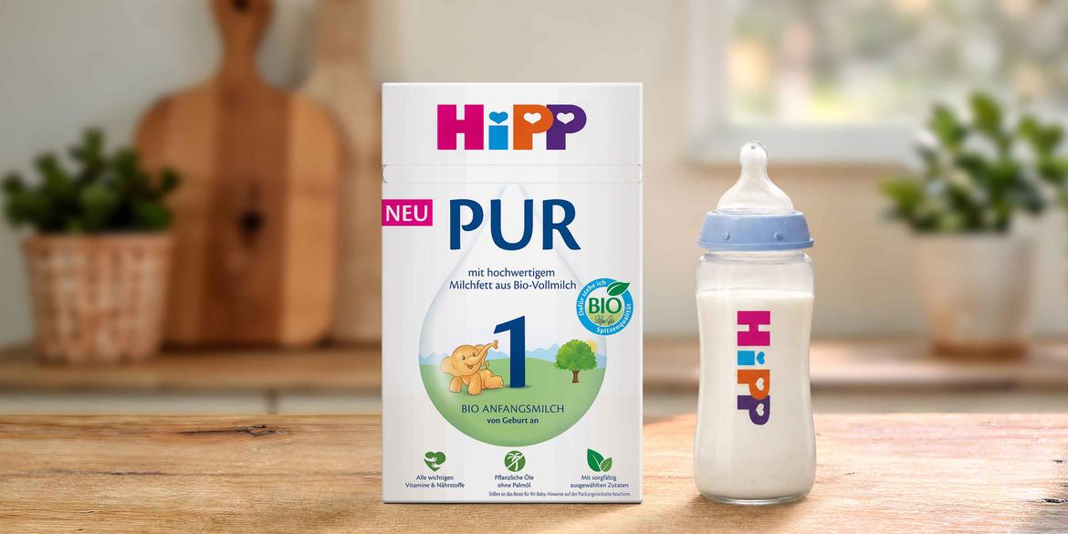 HiPP PUR Stage 1 Organic Infant Formula lifestyle photo