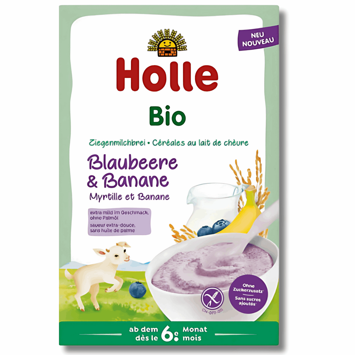 Holle Organic Goat Milk Porridge Blueberry & Banana