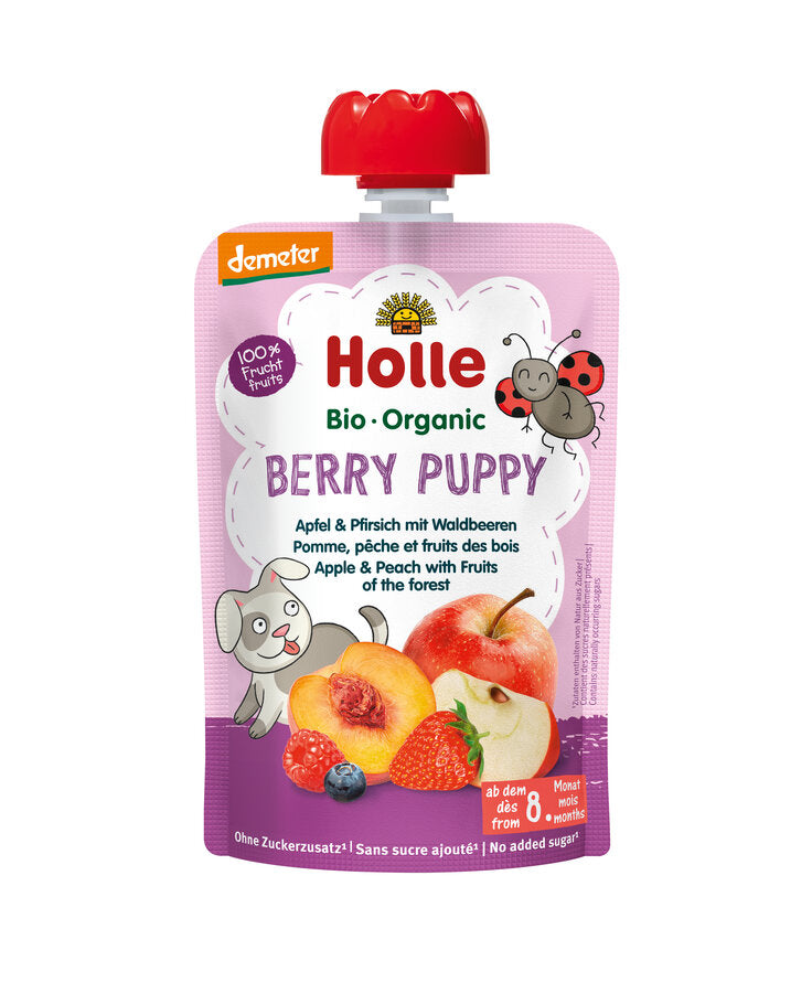 12 x Holle Organic Berry Puppy Puree