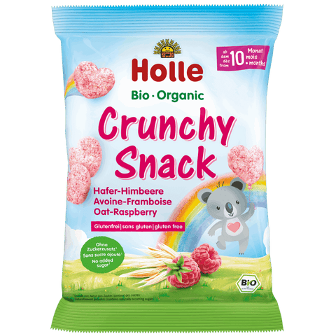 Holle Organic Crunchy Snack Oat-Raspberry