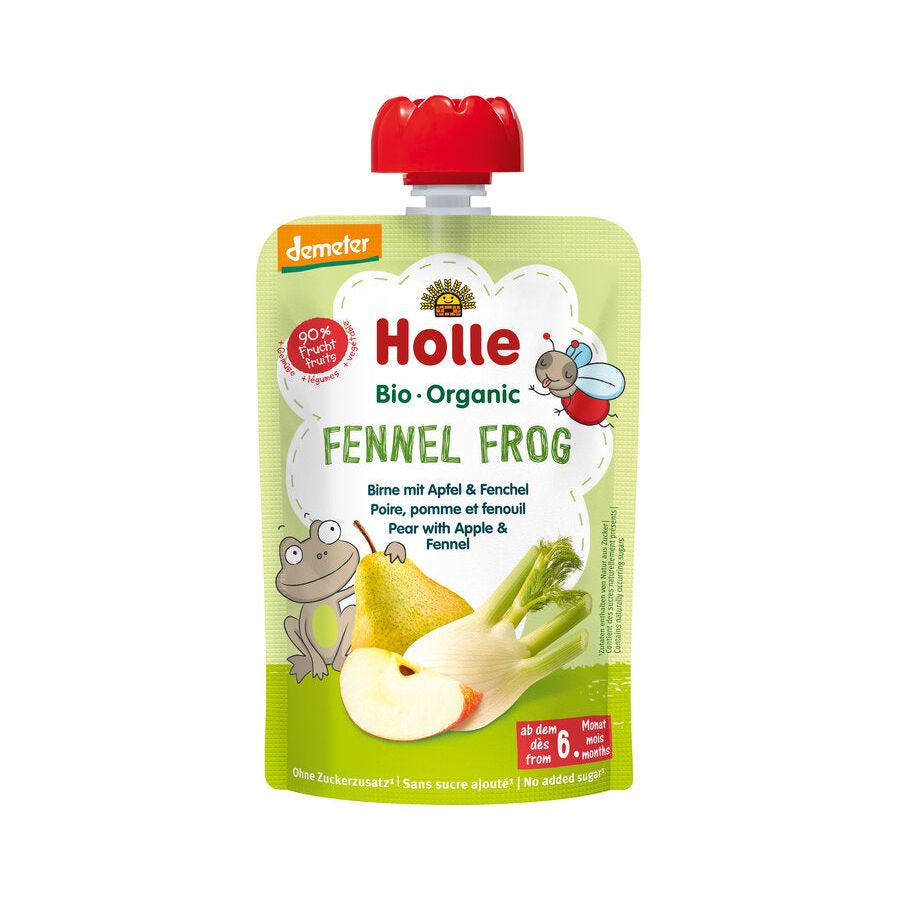 12 x Holle Organic Fennel Frog Puree