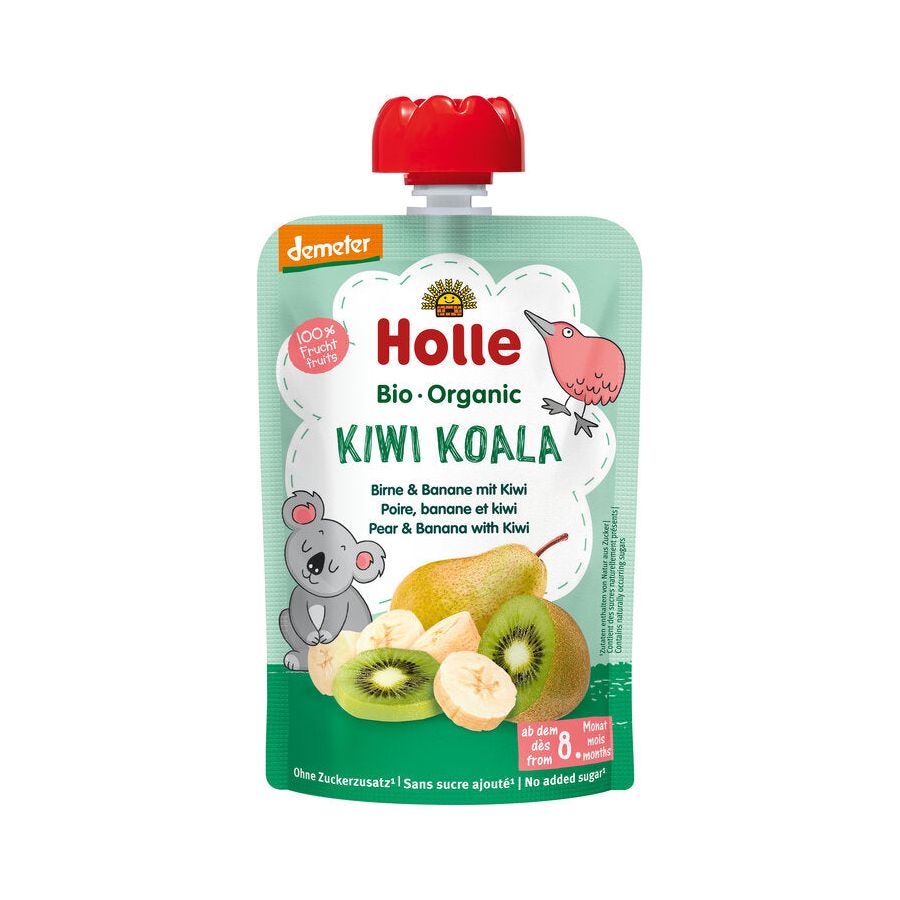 Holle Organic Kiwi Koala fruit puree pouch