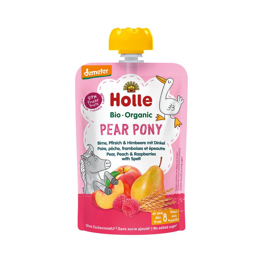 Holle Organic Pear Pony fruit puree pouch