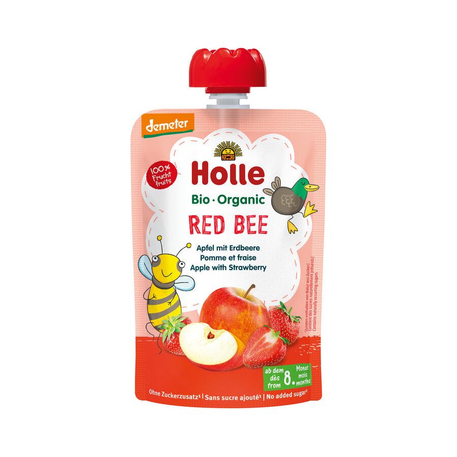 Holle Organic Red Bee fruit puree pouch