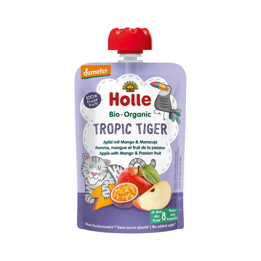 Holle Organic Tropic Tiger fruit puree pouch