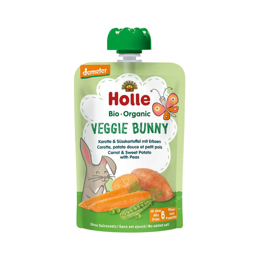 Holle Organic Veggie Bunny vegetable puree pouch