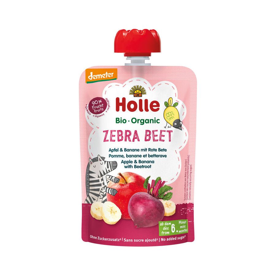 12 x Holle Organic Zebra Beet Puree