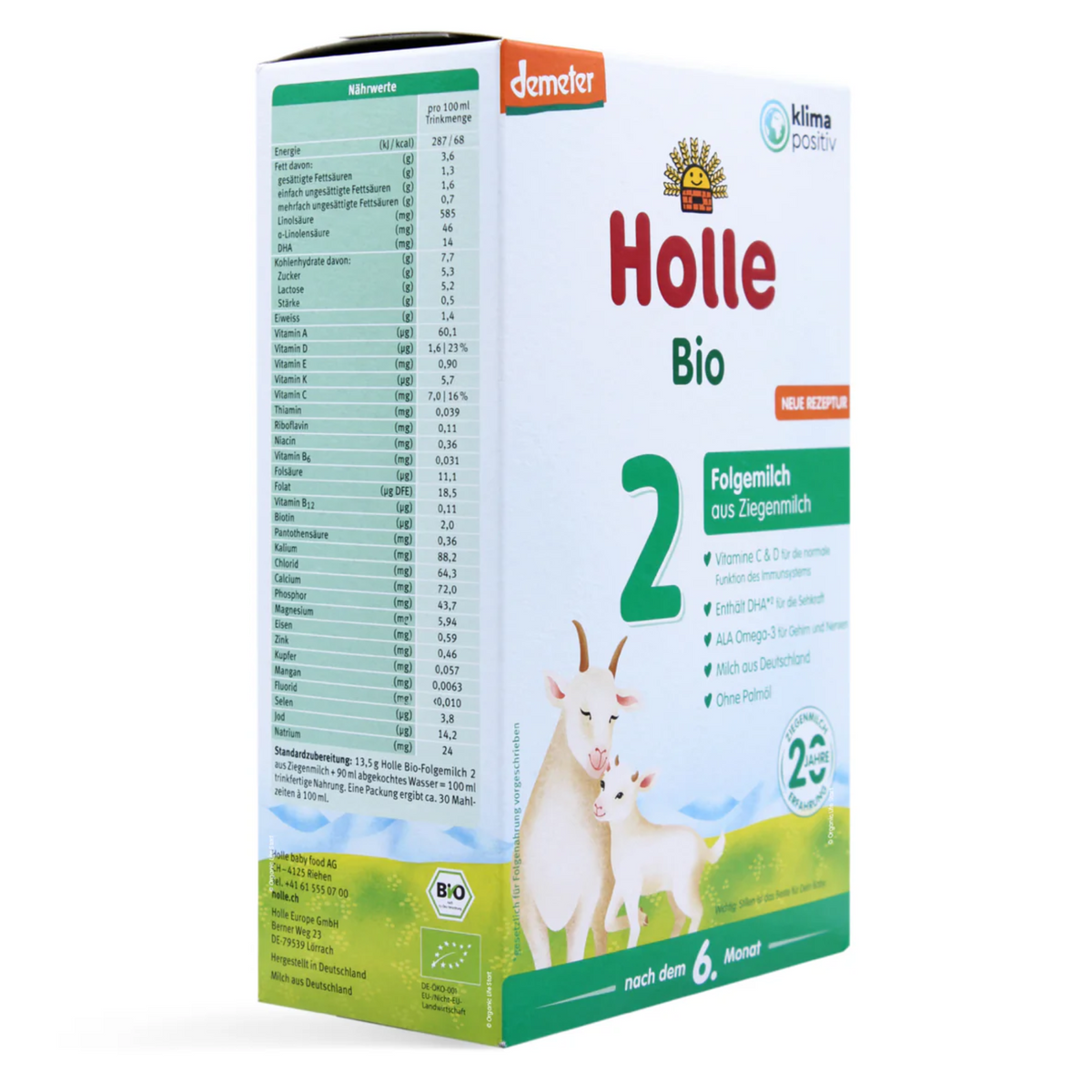 Holle Organic Goat Stage 2 Follow-On Formula, 400g – product photo 2