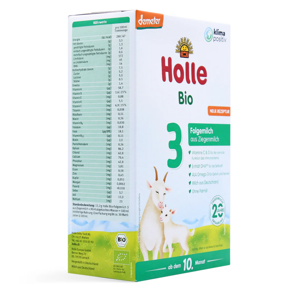 Holle Organic Goat Stage 3 Follow-On Formula, 400g – product photo 2