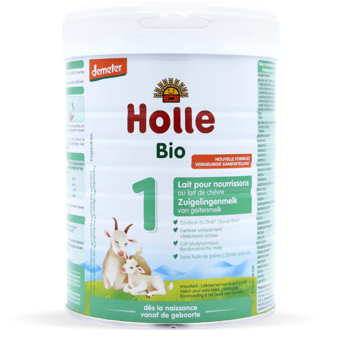 Holle Organic Goat Stage 1 Infant Formula, 800g – product photo 2