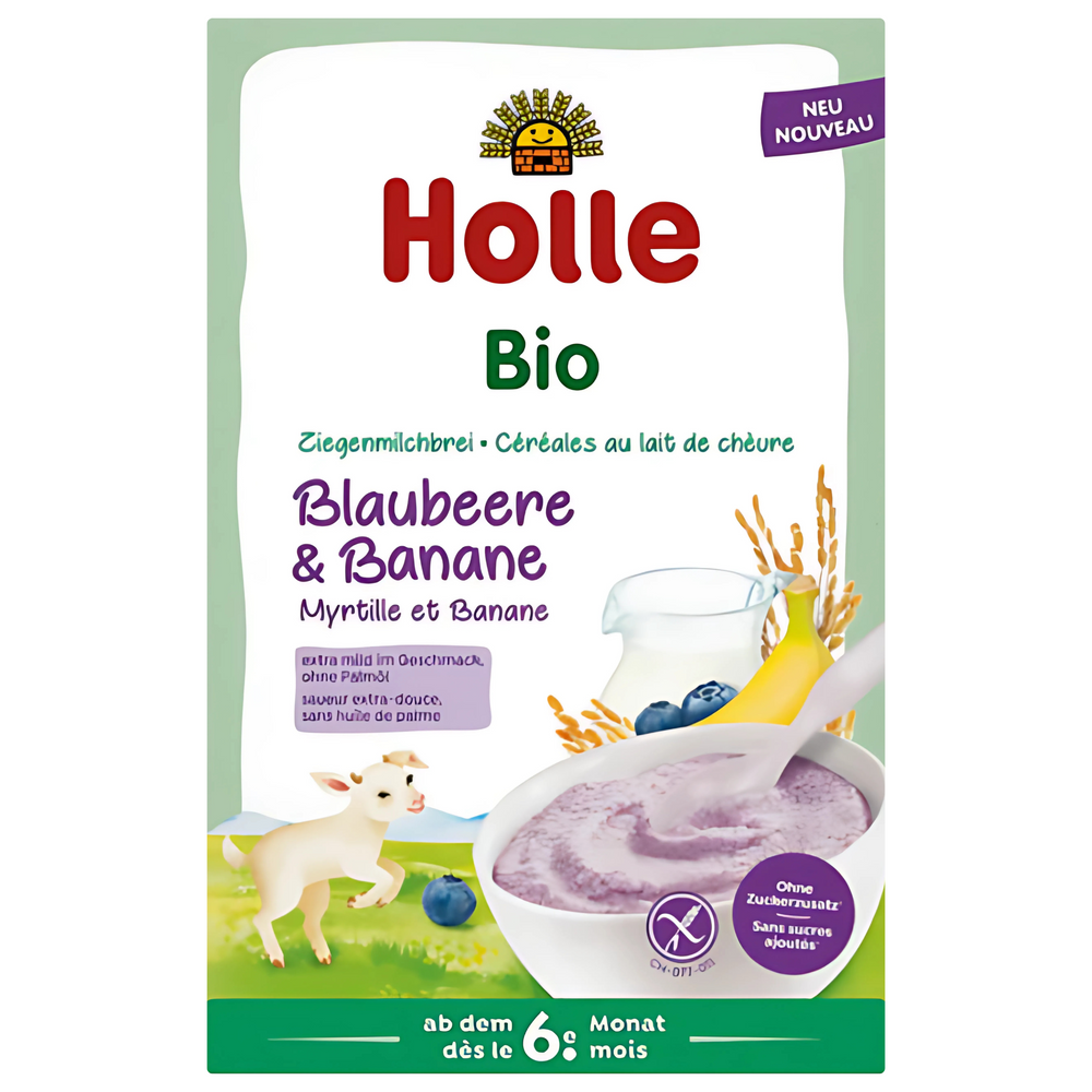 Holle Organic Goat Milk Porridge Blueberry & Banana