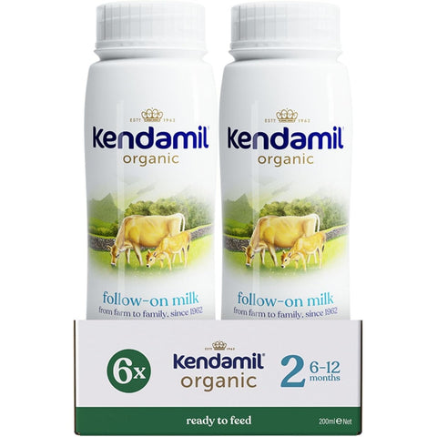 Kendamil Organic 2 Follow On Milk Ready To Feed 200Ml- 36 RTF