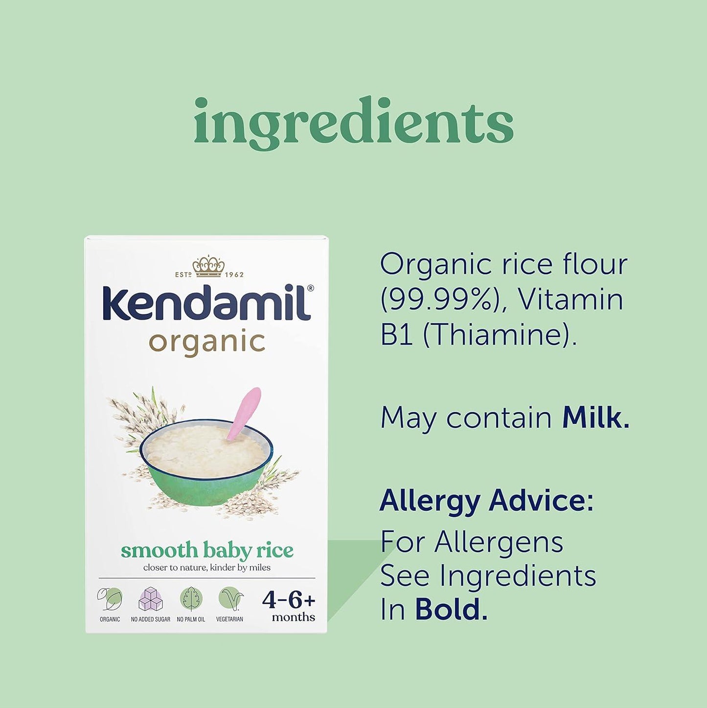 
                  
                    Kendamil Organic Baby Rice Porridge
                  
                