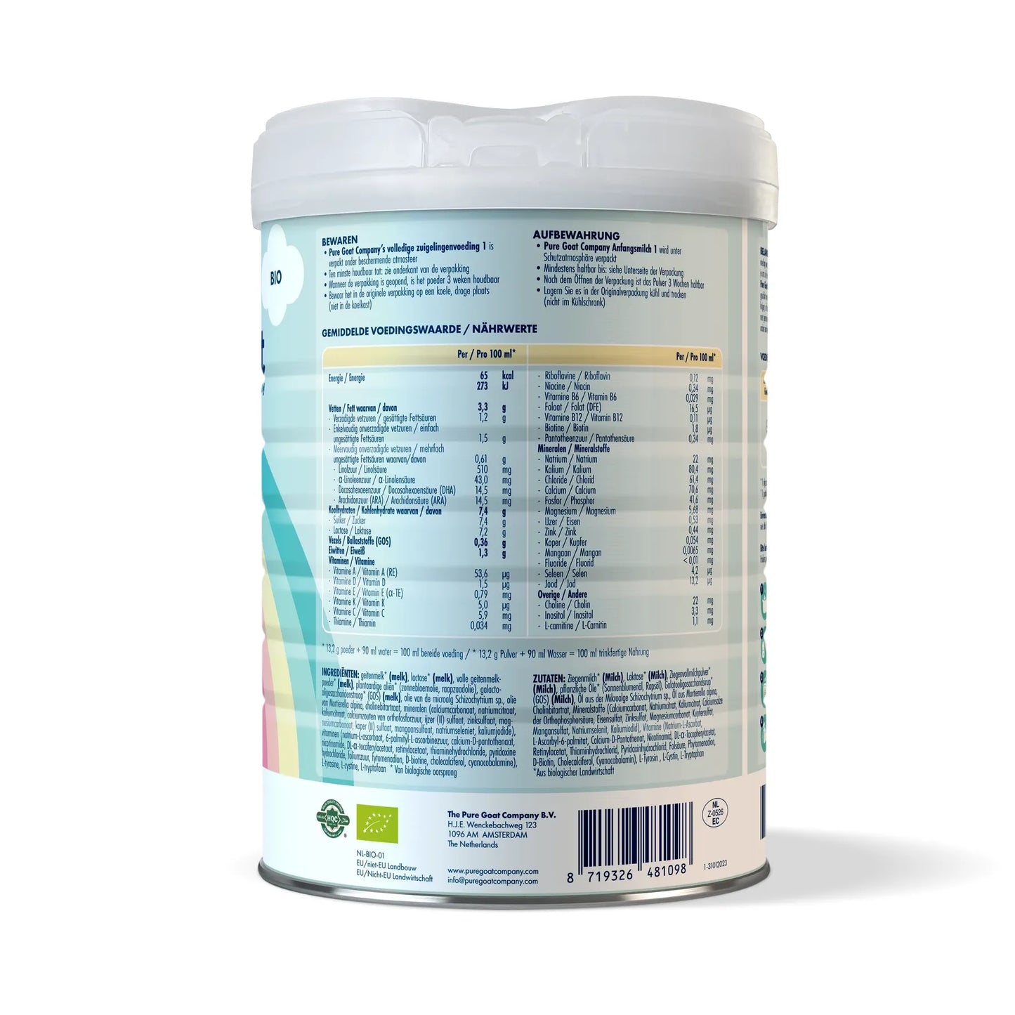 
                  
                    Pure Goat Organic Infant Formula (stage 1)
                  
                