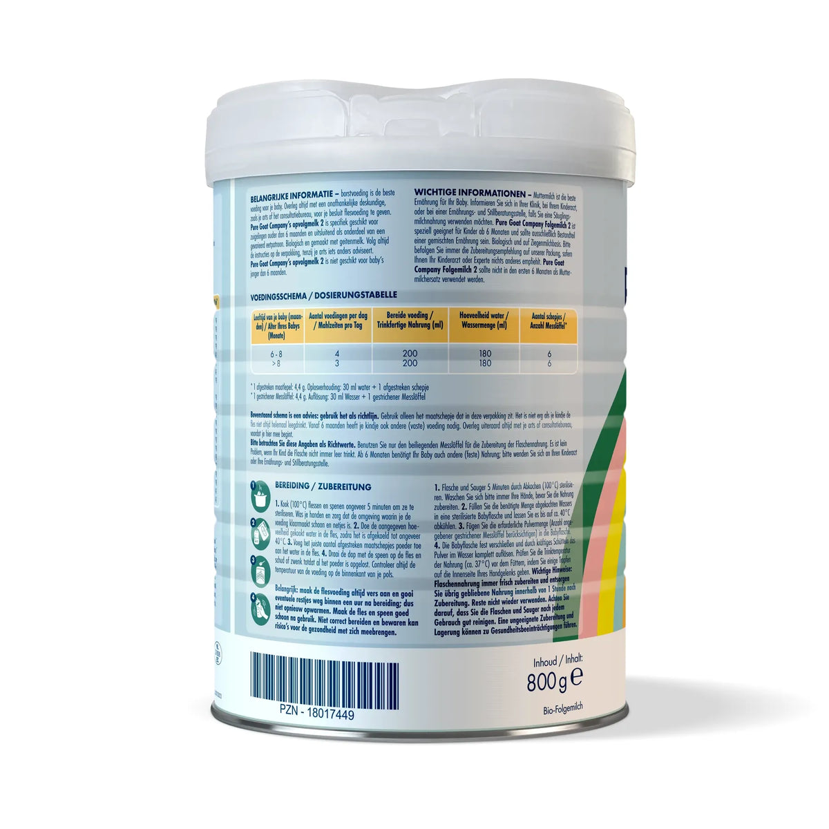 Pure Goat Organic Follow-On Formula (stage 2) – product photo 2