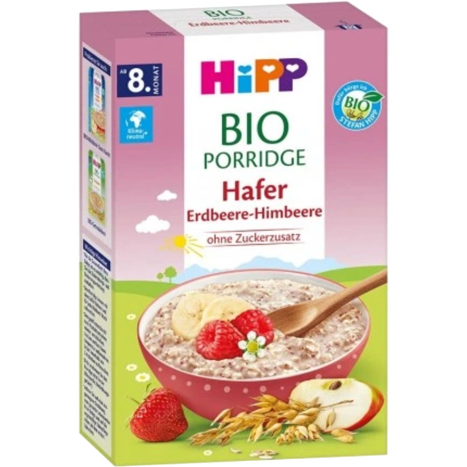 HiPP Organic Porridge - Oat Strawberry-Raspberry