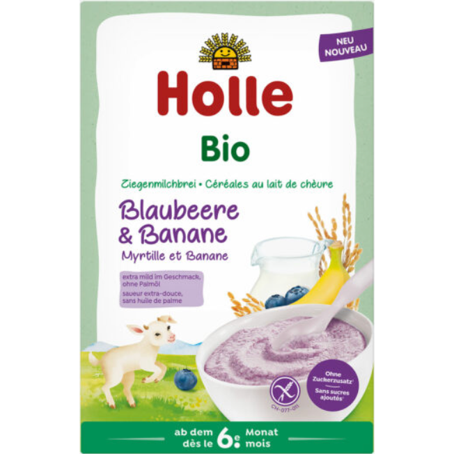 Holle Organic Goat Milk Porridge Blueberry & Banana