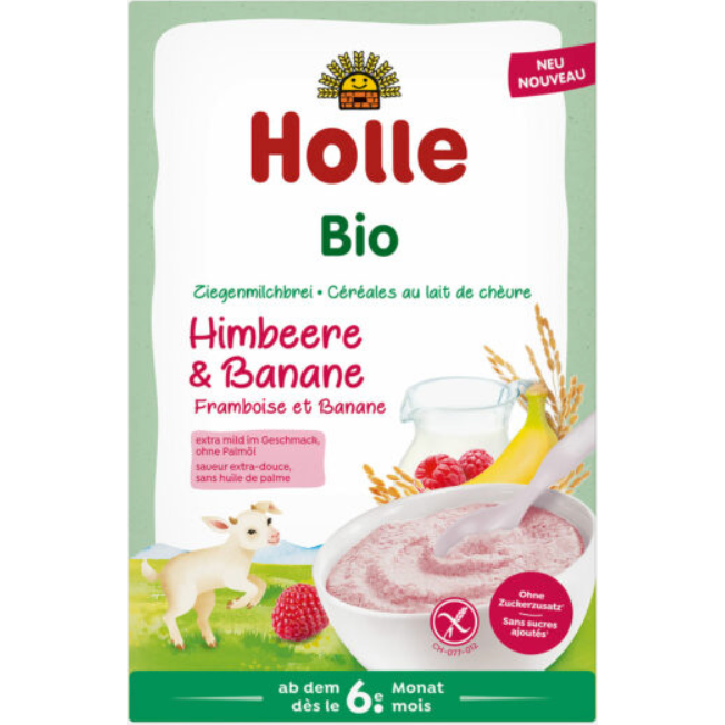 Holle Organic Goat Milk Porridge Raspberry & Banana