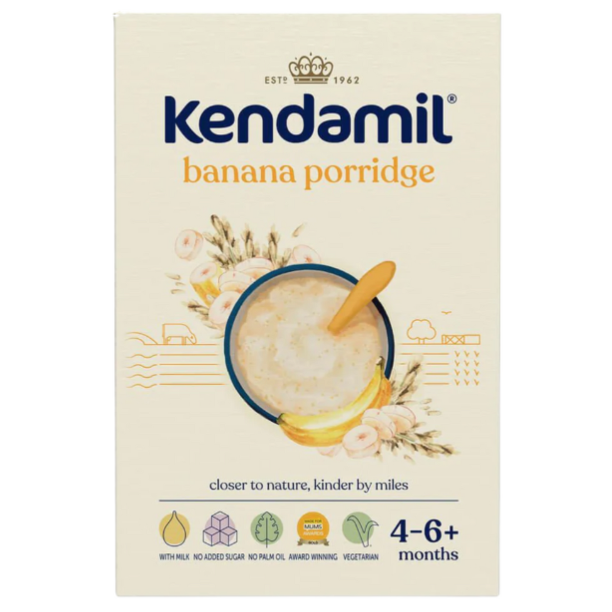Kendamil Banana Porridge box