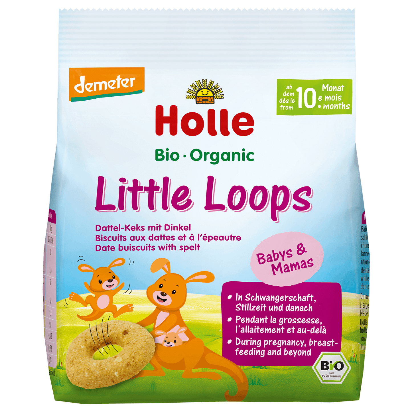 Holle Organic Little Loops Date Biscuits with Spelt