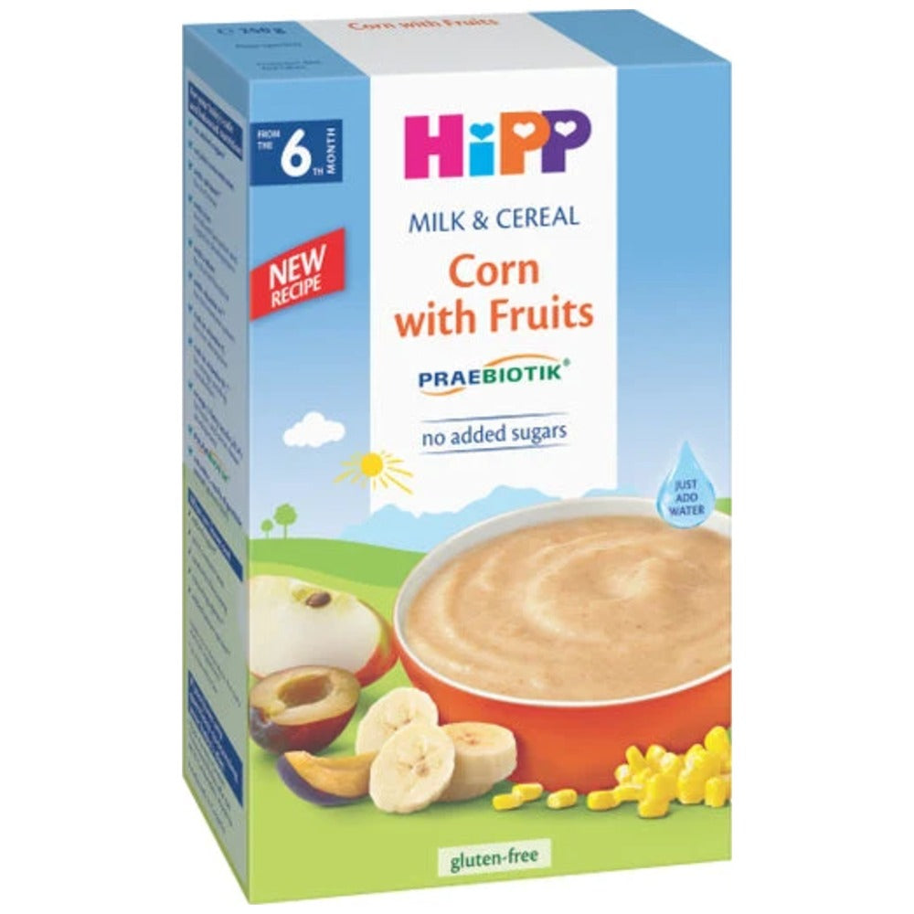 HiPP Milk & Cereal Corn with Fruits