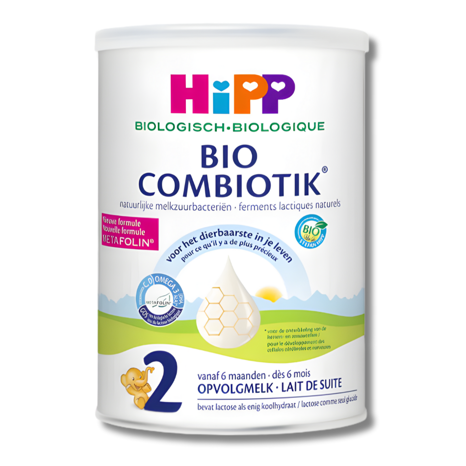 Hipp Bio Combiotik baby formula can on a white background