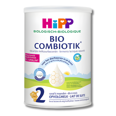 Hipp Bio Combiotik baby formula can on a white background