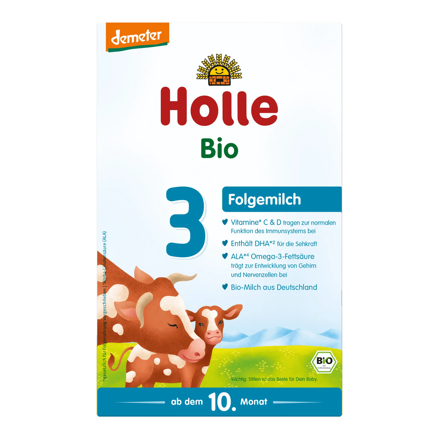 Holle Organic Cow Stage 3 Follow-On Formula, 600g