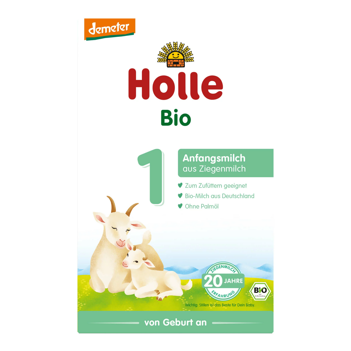 Holle Organic Goat Stage 1 Infant Formula, 400g