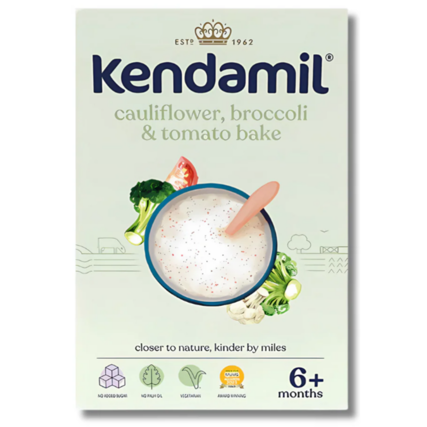 
                  
                    Kendamil Cauliflower, Broccoli & Tomato Bake Porridge
                  
                