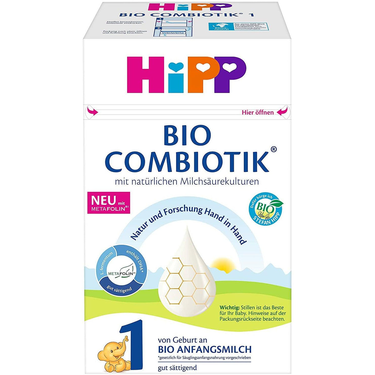 HiPP German Stage 1 Combiotik Formula, 600g